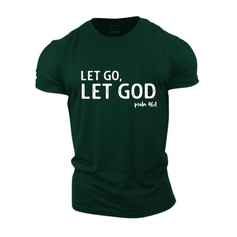 Men's Let God, Let Go Cotton T-Shirt