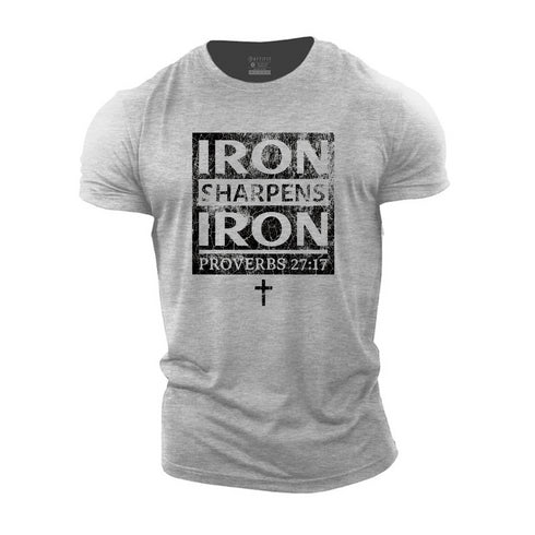 Men's Iron Sharpens Cotton T-Shirt
