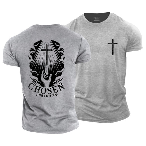 Men's Chosen 1 Peter 2:9 Cotton T-Shirt