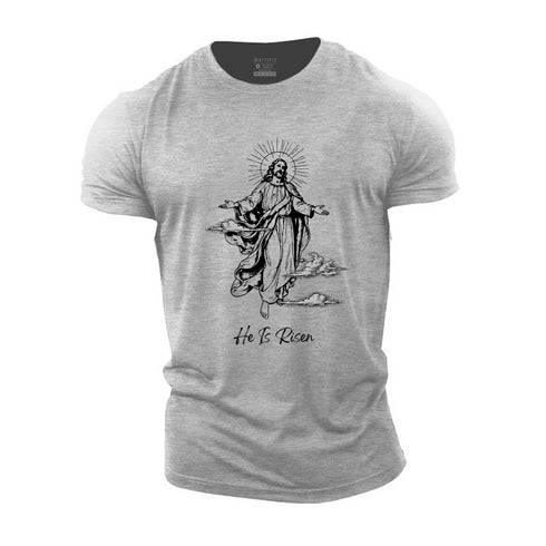 Men's He Is Risen Cotton T-Shirt