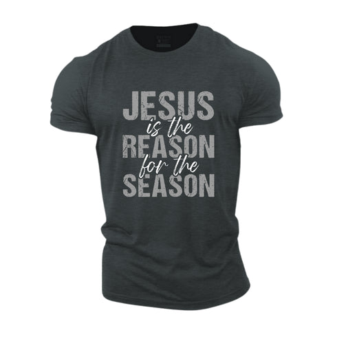 Men's Jesus Is The Reason For The Season Cotton T-Shirt