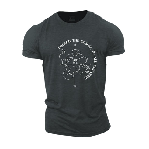 Men's Preach The Gospel To All Creation Cotton T-Shirt