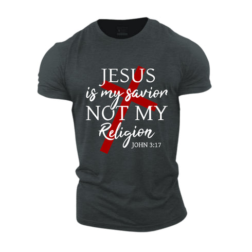 Unisex Jesus Is My Savior Not My Religion Cotton T-Shirt