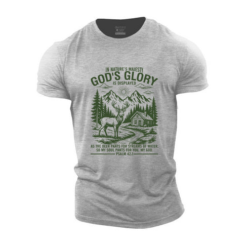 Men's God's Glory Is Displayed Cotton T-Shirt