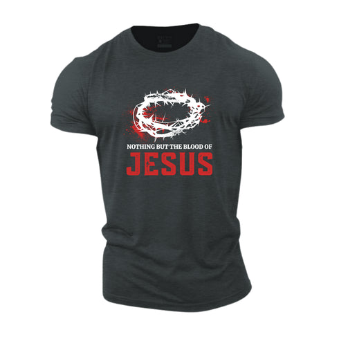 Men's Nothing But The Blood Of Jesus Cotton T-Shirt