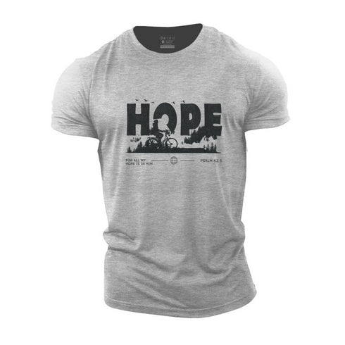 Men's FOR ALL MY HOPE IS IN HIM Cotton T-Shirt