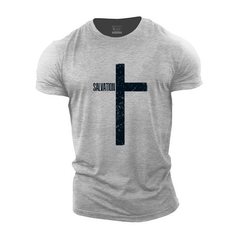 Men's Salvation Cross Cotton T-Shirt