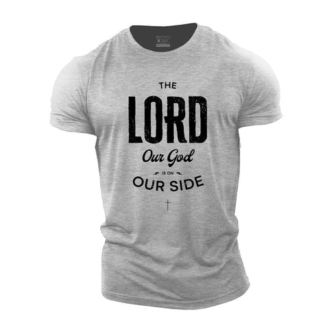 Men's The Lord Our God Is On Our Side Cotton T-Shirt