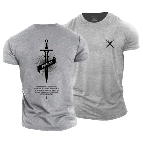 Men's HEBREWS 4:12 Cotton T-Shirt