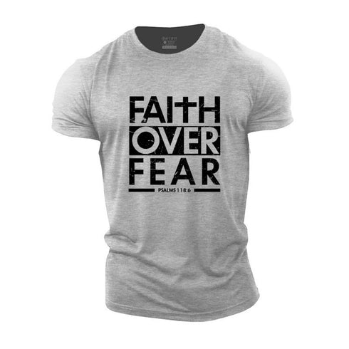Men's Faith Over Fear Cotton T-Shirt
