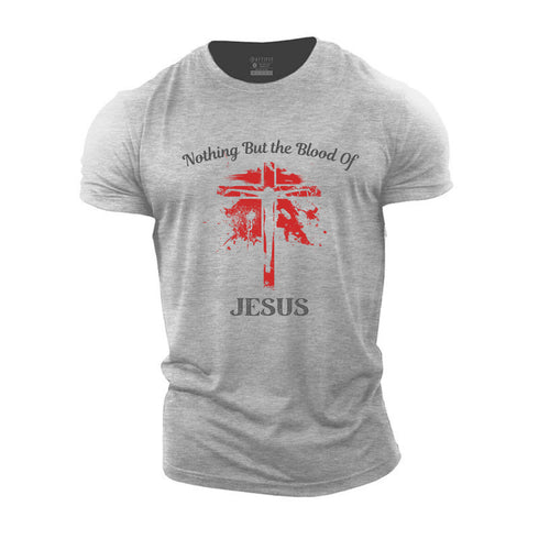Men's Nothing But the Blood Of Jesus Cotton T-Shirt