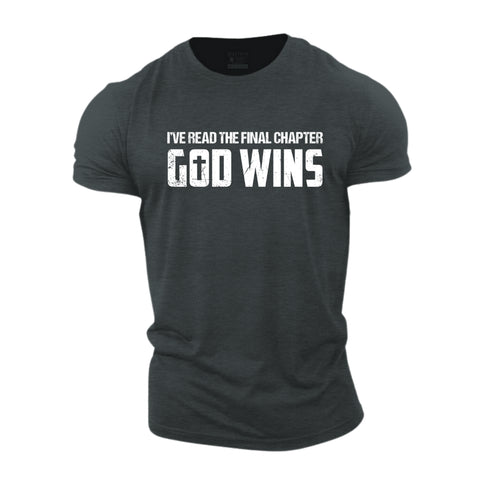Men's God Wins Cotton T-Shirt