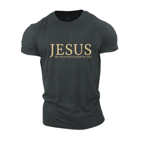 Men's Jesus, The Way The Truth The Life Cotton T-Shirt