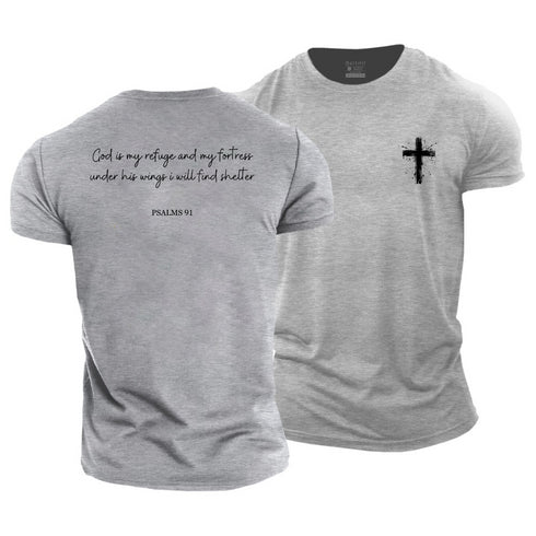Men's PSALMS 91 Cotton T-Shirt