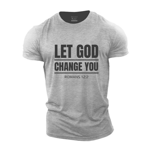 Men's Let God Change You Cotton T-Shirt