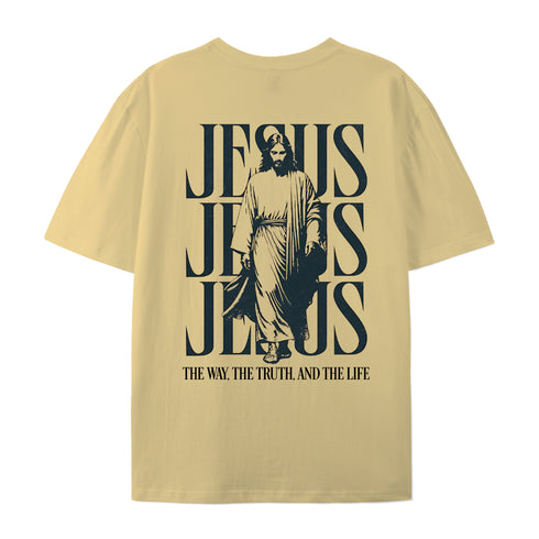 Men's Jesus The Way The Truth And The Life Cotton T-Shirt