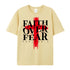 Unisex Faith Over Fear Cotton T-Shirt