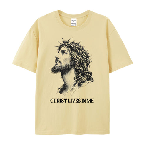 Unisex CHRIST LIVES IN ME Cotton T-Shirt