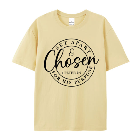 Unisex Set Apart And Chosen For His Purpose Cotton T-Shirt
