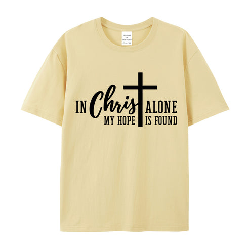 Unisex My Hope Is Found In Christ Alone Cotton T-Shirt