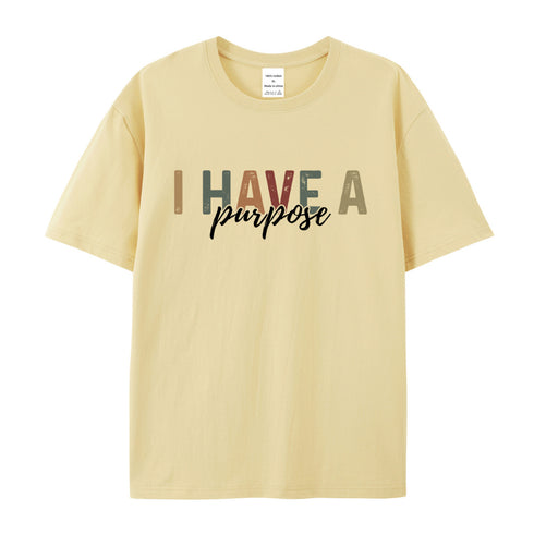Unisex I Have A Purpose He Has A Plan Cotton T-Shirt