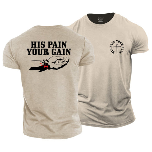 Men's His Pain Your Gain Cotton T-Shirt