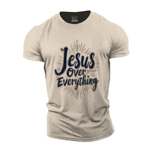 Men's Jesus Over Everything Cotton T-Shirt