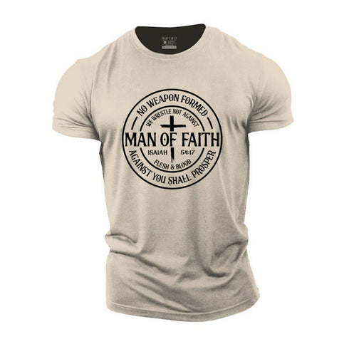 Men's Man Of Faith Cotton T-Shirt