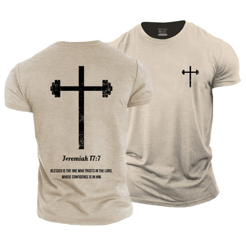 Men's Jeremiah 17:7 Cotton T-Shirt