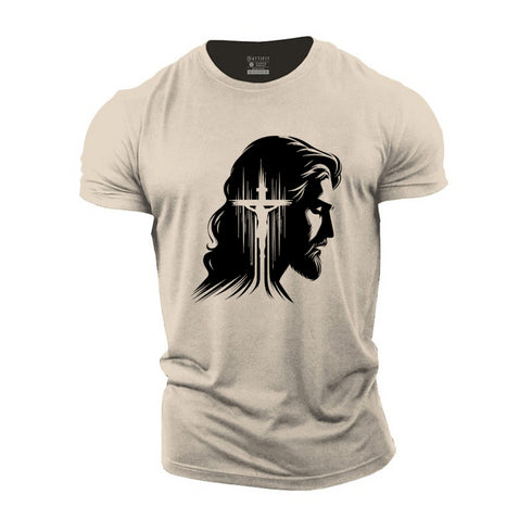 Men's Jesus Cross Cotton T-Shirt