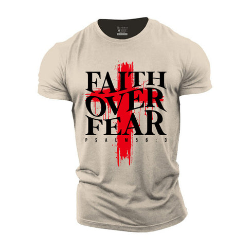 Unisex Faith Over Fear Cotton T-Shirt
