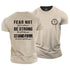 Men's FEAR NOT BE STRONG STAND FIRM Cotton T-Shirt