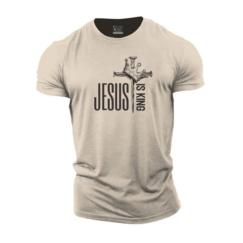 Men's Jesus Is King Cotton T-Shirt