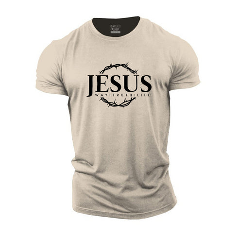 Men's Jesus Way Truth Life Cotton T-Shirt
