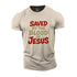 Men's Saved By The Blood Of Jesus Cotton T-Shirt