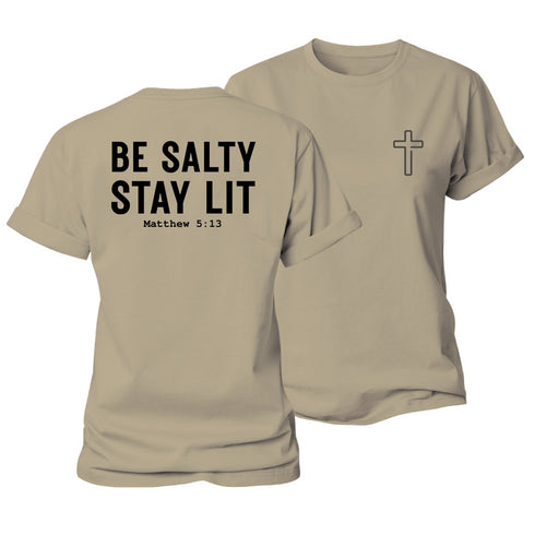 Women's Be Salty Stay Lit Cotton T-Shirt
