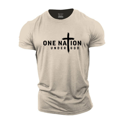 Men's One Nation Under God Cotton T-Shirt