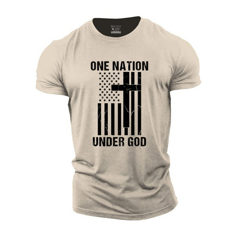 Men's One Nation Under God Cotton T-Shirt