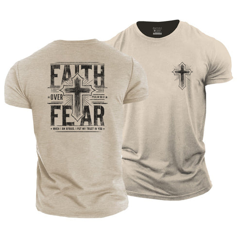 Men's Faith Over Fear Cotton T-Shirt