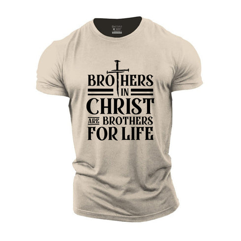 Unisex Brothers In Christ Cotton T-Shirt