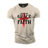 Unisex Saved By Grace Living By Faith Cotton T-Shirt