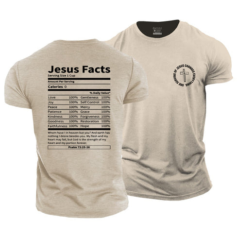 Men's ONE SERVING OF JESUS CHANGES EVERYTHING Cotton T-Shirt