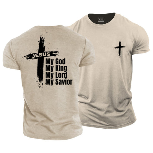 Men's My God My King My Lord My Savior Cotton T-Shirt