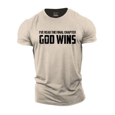 Men's God Wins Cotton T-Shirt