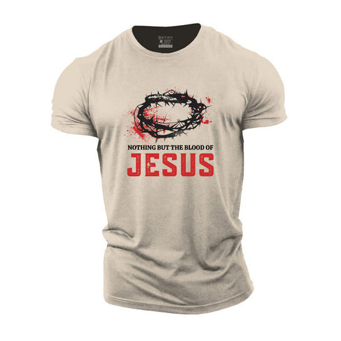 Men's Nothing But The Blood Of Jesus Cotton T-Shirt