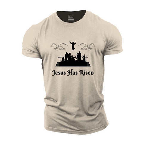 Men's Jesus Has Risen Cotton T-Shirt