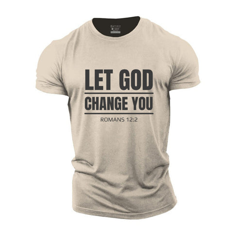 Men's Let God Change You Cotton T-Shirt