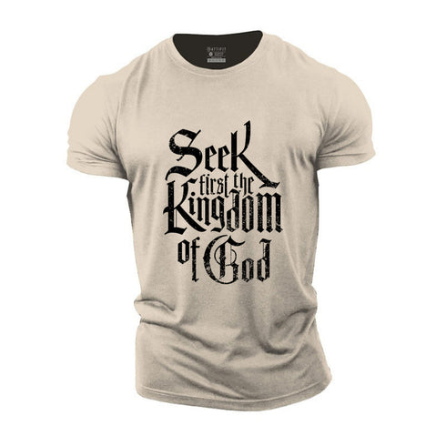 Men's Seek First The Kingdom Of God Cotton T-Shirt