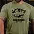Men's QUINT'S SHARK FISHING JAWS RETRO T-SHIRT