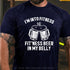 Men's Im Into Fitness Fitting This Beer in My Belly T-Shirt